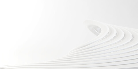 Light shine on white lines. White wave texture soft wallpaper. An element for design. Purity 3d rendering image.