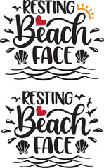 Resting Beach Face