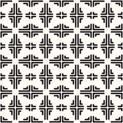 Obraz premium Vector Geometric Abstract Seamless Monochrome Pattern Texture Background