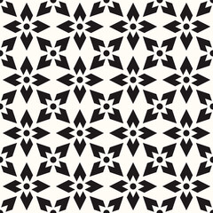 Vector Geometric Abstract Seamless Monochrome Pattern Texture Background