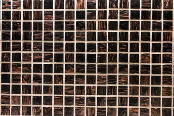 テクスチャー　茶色の正方形のタイル　texture of brown square tiles