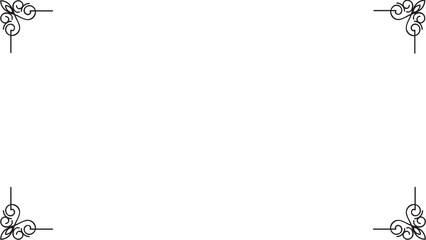 Black and white design frame.