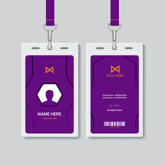 Corporate ID card design template