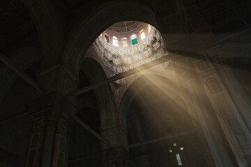Cairo-Egypt Jan 4, 2022: The mosque gets its name from imam Ahmad al‑Rifa’i (512–578 AH)...