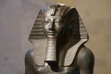 Cairo-Egypt Dec 29, 2022: Thutmose III (variously also spelt Tuthmosis or Thothmes) was the sixth pharaoh of the Eighteenth Dynasty. Officially, Thutmose III ruled Egypt for almost 54 years - obrazy, fototapety, plakaty