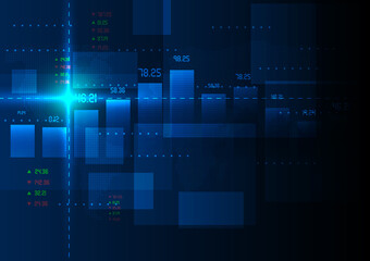 stock market graph background trading chart financial investment or economic trends and art design