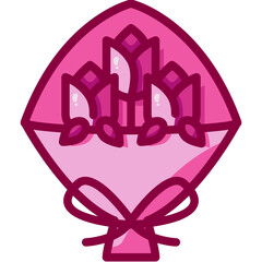 Obraz premium flower bouquet icon