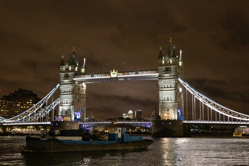 Fototapeta na wymiar London Bridge at night, London, United Kingdom