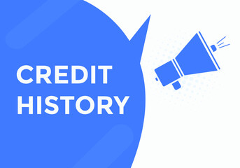 credit history Colorful web banner. vector illustration. credit history label sign template
