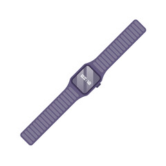Smartwatch Flat Illustration. Clean Icon Design Element on Isolated White Background