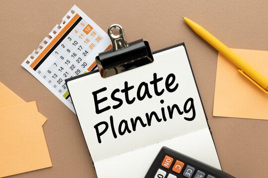 Estate Planning - business concept words on canvas
