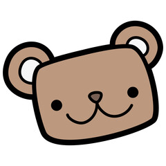 cute doodle Bear