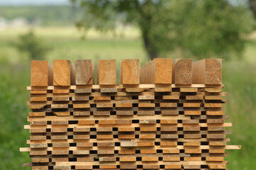 drying process of wood of different sizes