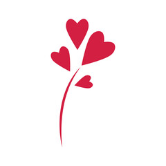 Plakat Love logo vector illustration