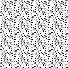 Delicate pattern, imitation of watercolor, hand drawing. Elegant background for packaging, fabric, wallpaper. Pattern of textile fabric or product.
