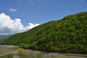 Fototapeta na wymiar Georgia country Natural Beauty, lakes and Cityscape