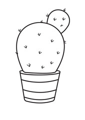 Cactus Coloring Pages Preschool Education 