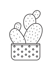 Cactus Coloring Pages Preschool Education 