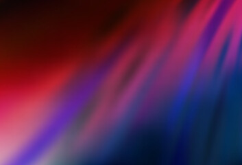 Dark Blue, Red vector blurred bright texture.