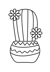 Cactus Coloring Pages Preschool Education 