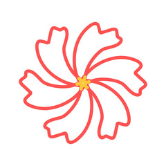 Fototapeta premium Flowers lineart