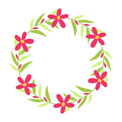 Flowers wreath