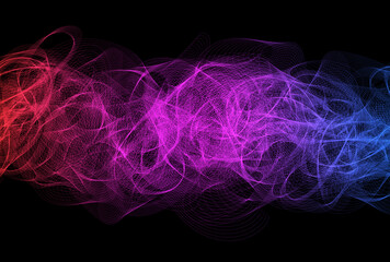 背景素材_ウェーブ_紫