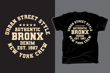 Urban street style varsity typography t shirt design