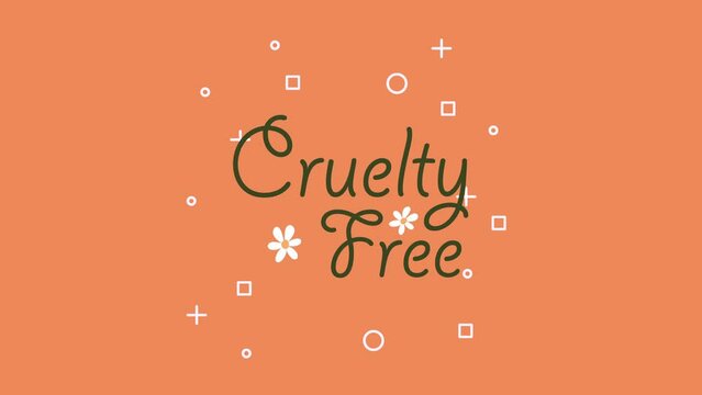 cruelty free lettering animation