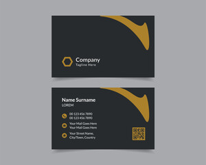 Modern and Clean Business Card Vector Layout Background, Creative Business Card Vector Illustration Template, Simple Business Card Design Layout, Stationery Design