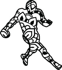 Mandala for adult coloring book,coloring page,print on product, laser cut, paper cut and so on. Vector illustration.


