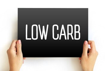 Low Carb - diet means that you eat fewer carbohydrates and a higher proportion of protein and fat,...