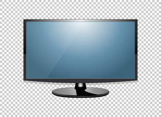 LED tv television screen blank on background