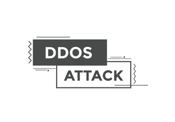 ddos attack Colorful web banner. vector illustration. ddos attack label sign template
