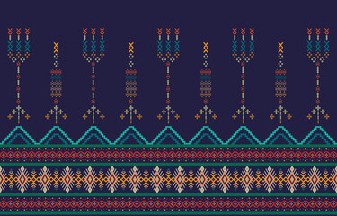 Geometric ethnic oriental pattern traditional Design for clothing, abstract geometric and tribal patterns, usage design local fabric patterns, and Design inspired by indigenous tribes,geometric Vector