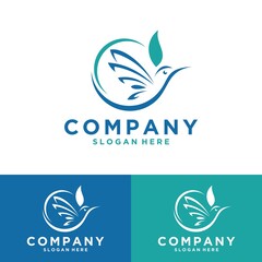 Fototapeta premium Vector sign abstract flying bird,delivery logo or concept design,logo design template.