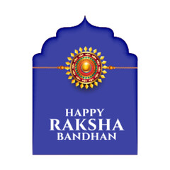 traditional raksha bandhan festival banner with rakhi design