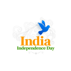 independence day of India background with peace bird