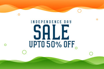 independence day of india sale banner design