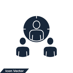 candidate icon logo vector illustration. Human resource symbol template for graphic and web design collection