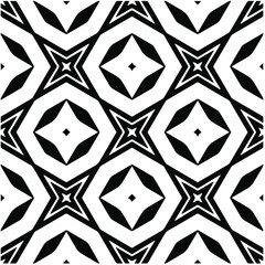 Abstract background with black and white pattern. Unique geometric vector swatch. Perfect for site backdrop, wrapping paper, wallpaper, textile and surface design. 