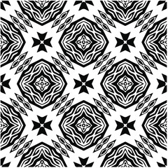 Abstract background with black and white pattern. Unique geometric vector swatch. Perfect for site backdrop, wrapping paper, wallpaper, textile and surface design. 