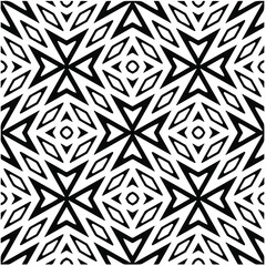 Abstract background with black and white pattern. Unique geometric vector swatch. Perfect for site backdrop, wrapping paper, wallpaper, textile and surface design. 