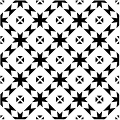 Abstract background with black and white pattern. Unique geometric vector swatch. Perfect for site backdrop, wrapping paper, wallpaper, textile and surface design. 