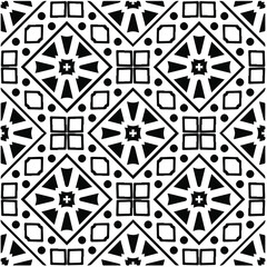 Abstract background with black and white pattern. Unique geometric vector swatch. Perfect for site backdrop, wrapping paper, wallpaper, textile and surface design. 