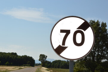 Road sign from france  