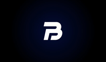 Initial Letter PB Linked Logo. Usable for Business and Company Branding Logos. Flat Vector Logo Design Template Element.