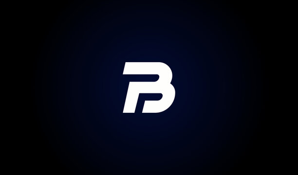Initial Letter PB Linked Logo. Usable for Business and Company Branding Logos. Flat Vector Logo Design Template Element.