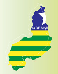 Mapa do Piauí, geografia Brasil