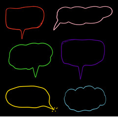 Bubble set illustration vector